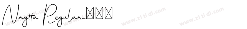 Nagita Regular字体转换